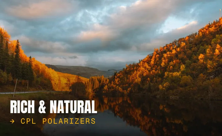Saturated natural landscape without glare