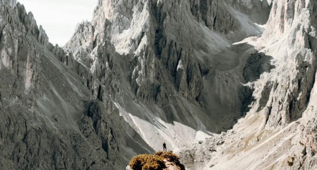 Mountain landscape with honest, neutral color