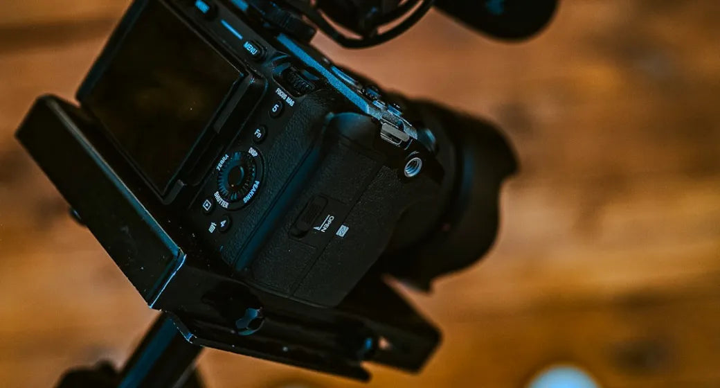 Cinema camera rig prepared for a field shoot