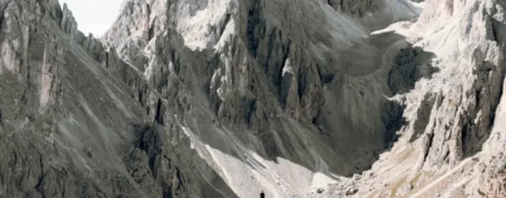 Mountain landscape with honest, neutral color
