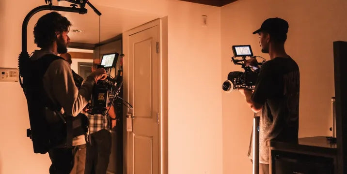 Camera rig filming in bright daylight