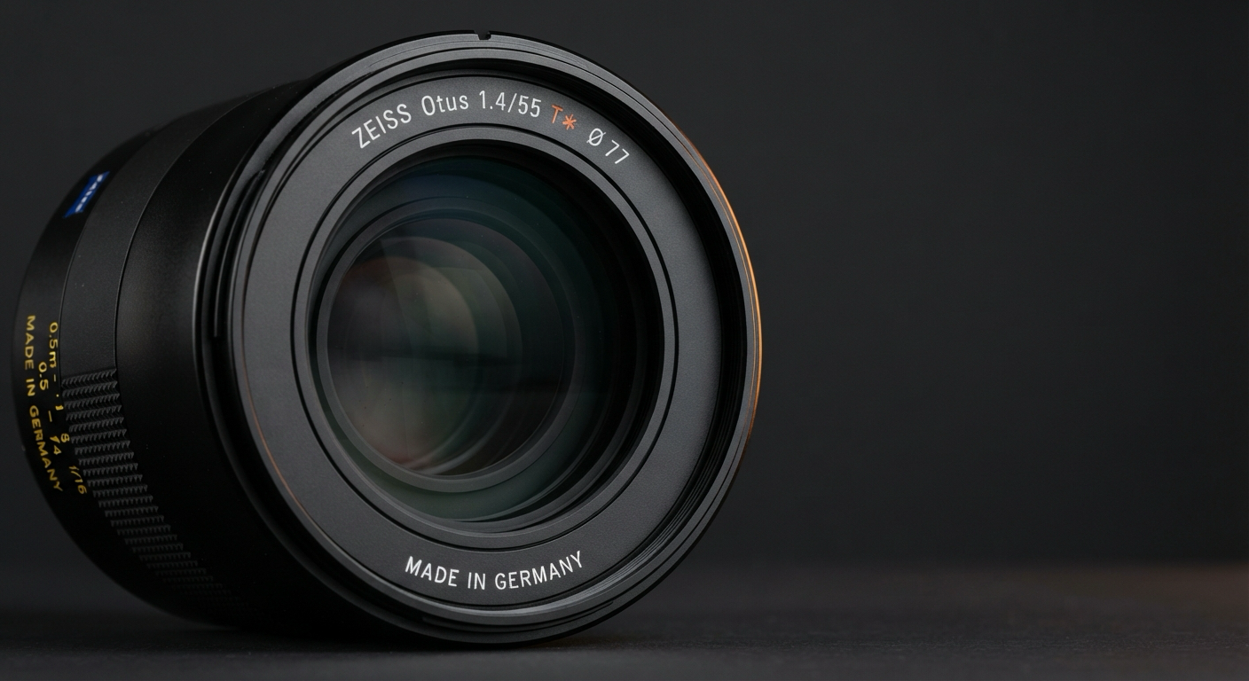 Lens front showing where to find the diameter symbol